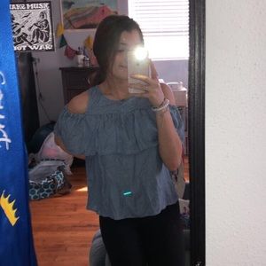 Off The Shoulder Striped top